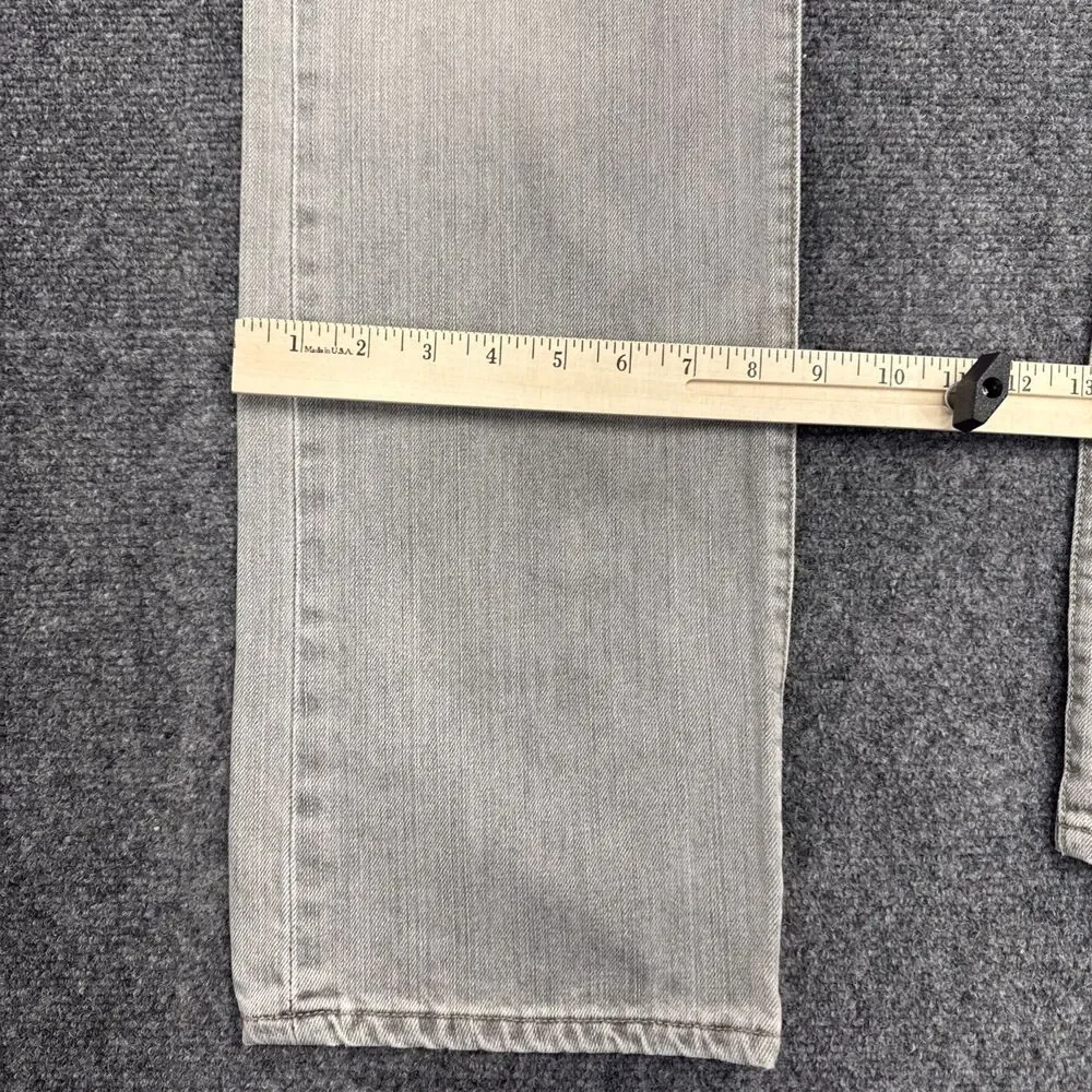 Levis 501 Original Jeans Mens 32x32 Gray Light Wash Button Fly Straight Denim